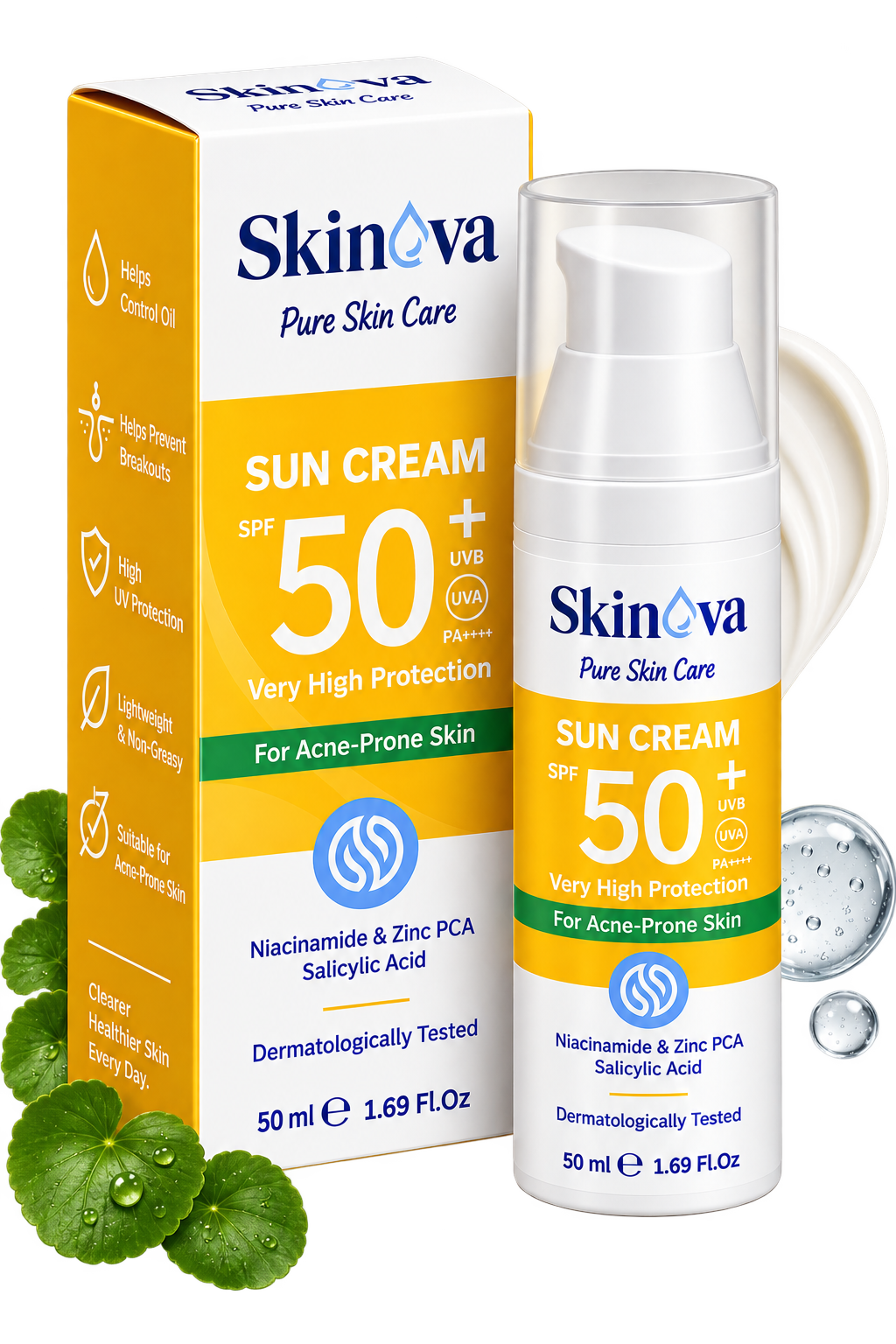 Sun Cream SPF 50+ For Acne-Prone Skin